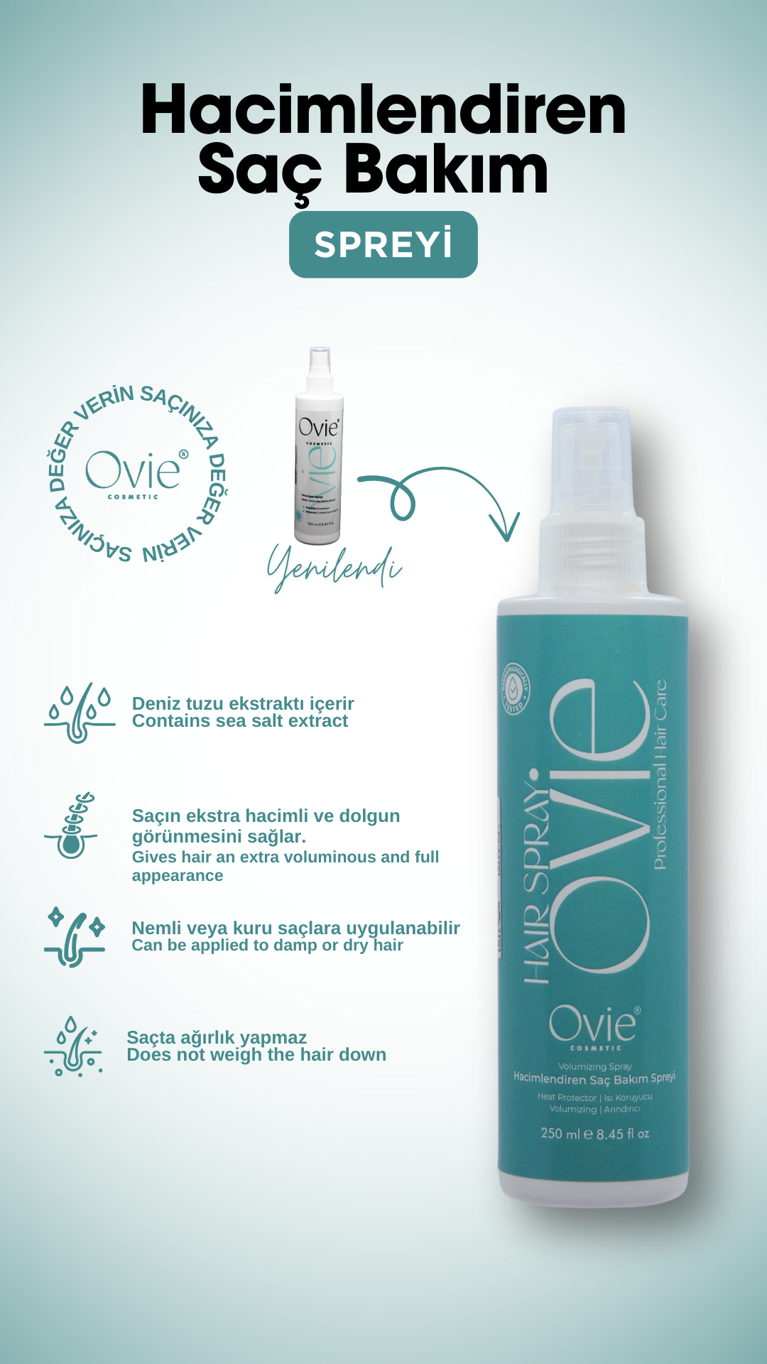 Hacimlendiren Saç Bakım Spreyi