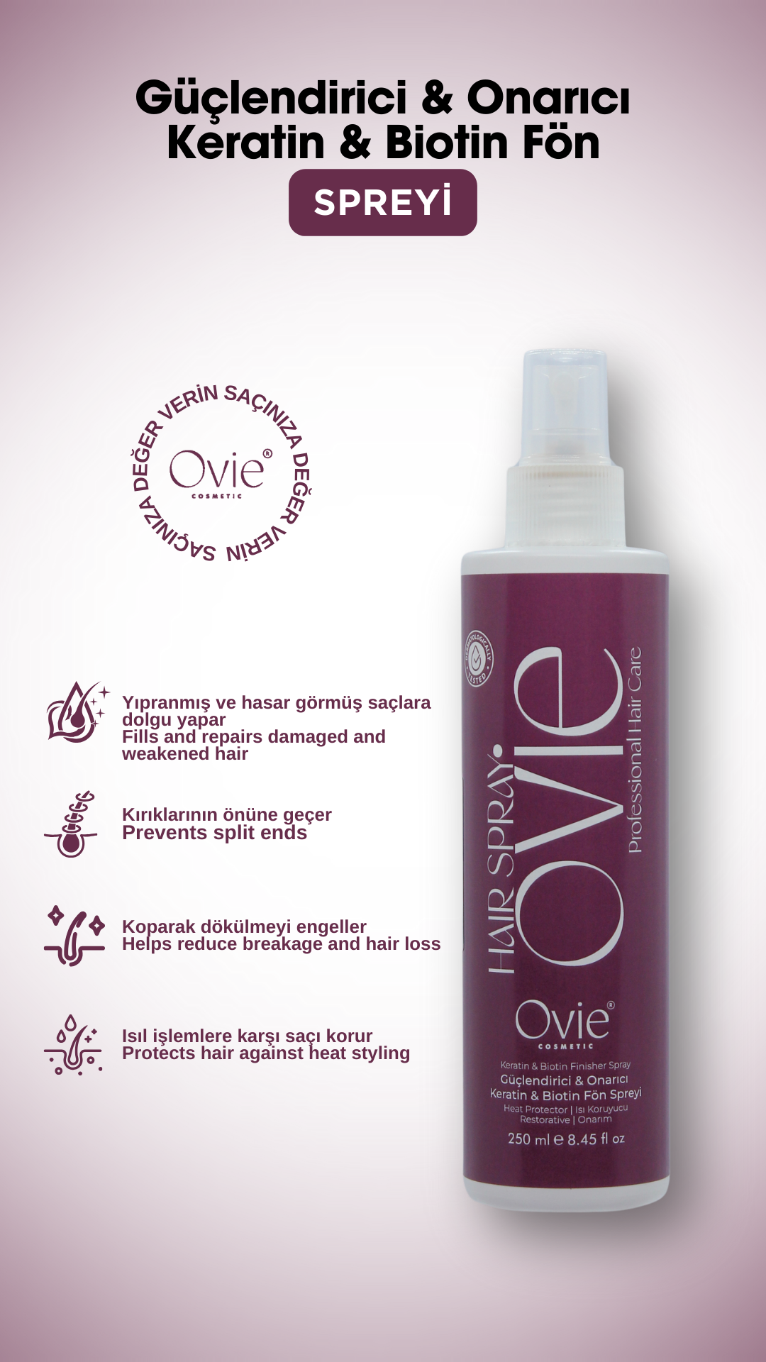 Kreatin & Biotin Fön Spreyi