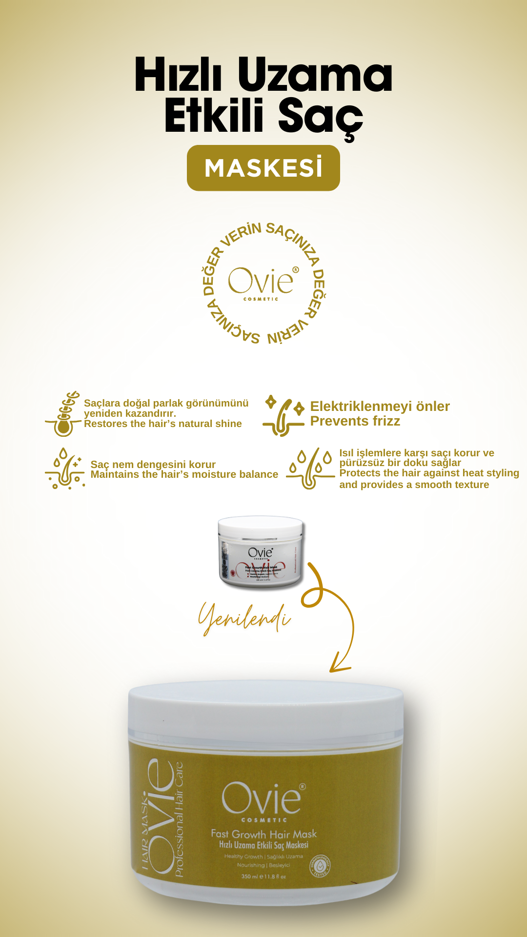 Hızlı Uzama Etkili Saç Maskesi