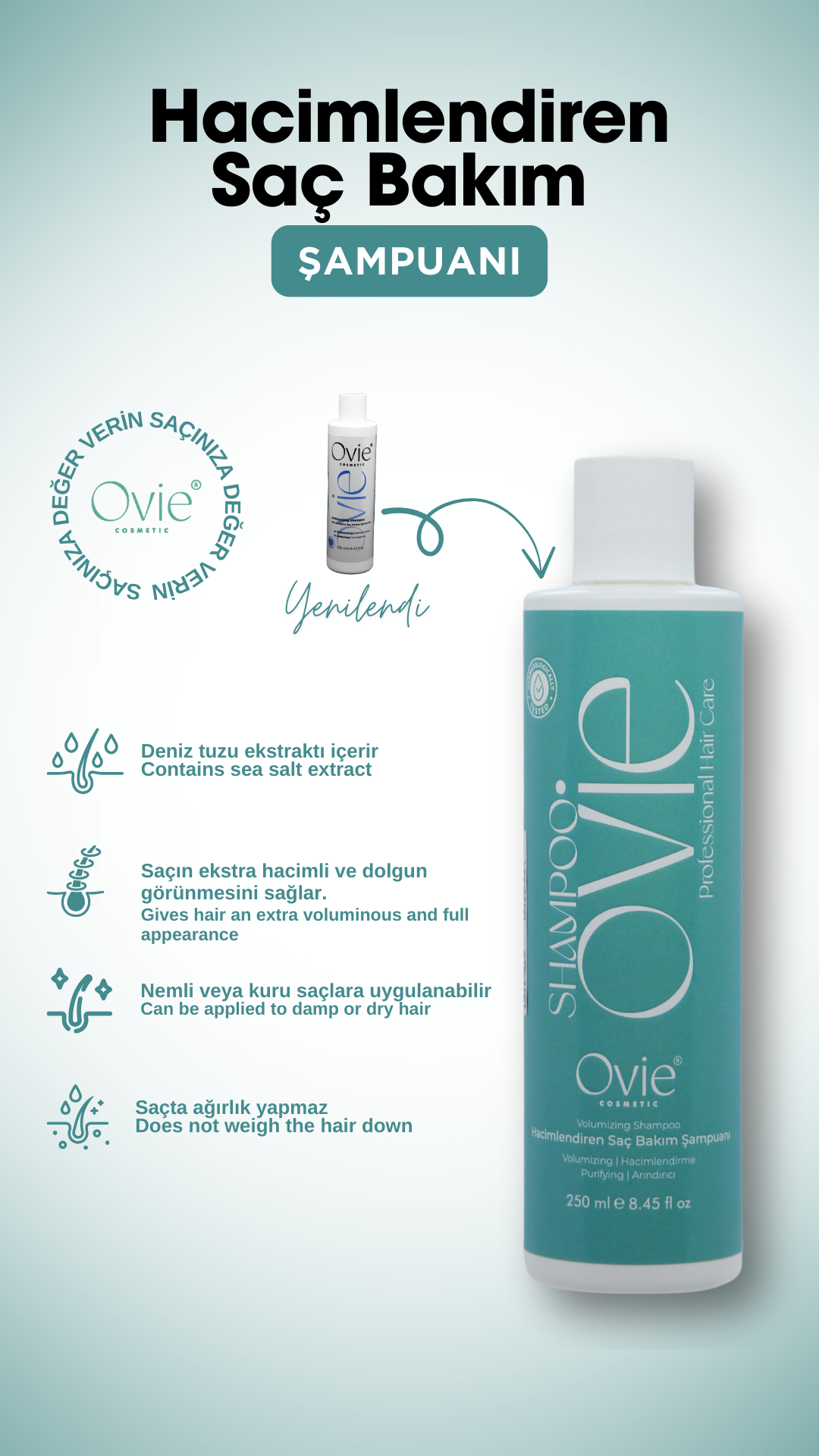 Hacimlendiren Saç Bakım Şampuanı