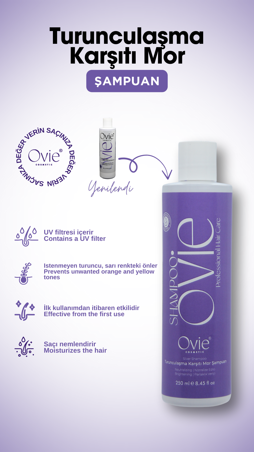 Turunculaşma Karşıtı Mor Şampuan
