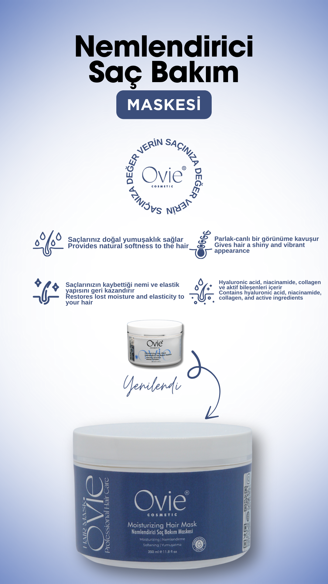 Nemlendirici Saç Bakım Maskesi